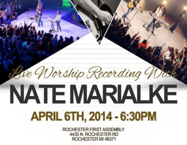 Nate Marialke Live Worship Poster