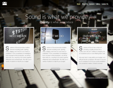 Systems of Sound Website
