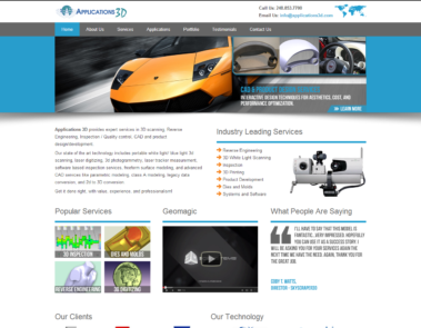 Applications 3D Website