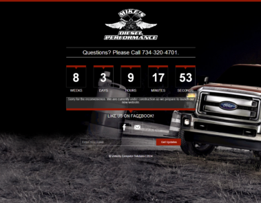 Mikes Diesel Performance Landing Page Website